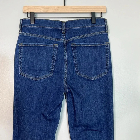 Free People Dark Wash Busted Skinny Jeans with Intentional Holes - Size 28 R - Picture 7 of 12